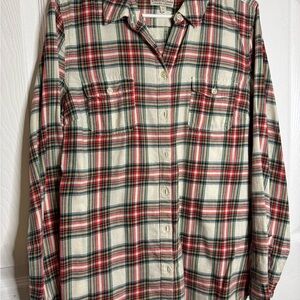 Plaid Button-Up Shirt